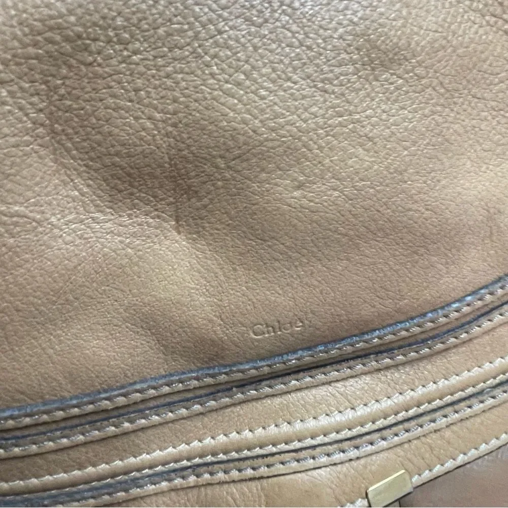 Chloe Marcie Large Hobo Leather Shoulder Bag - Picture 4 of 16